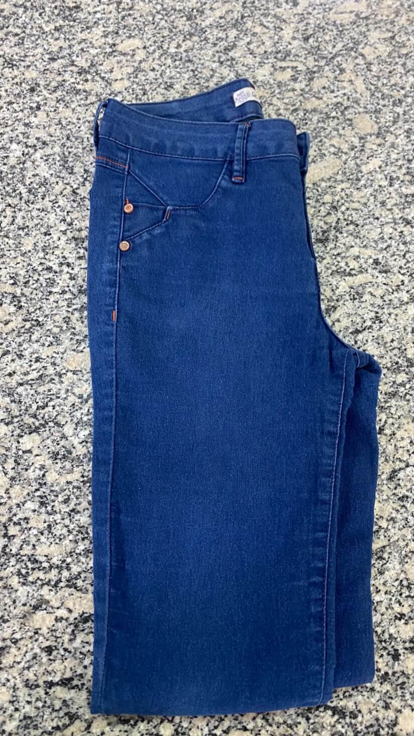 calça jeans feminina, lavagem normal,n°40