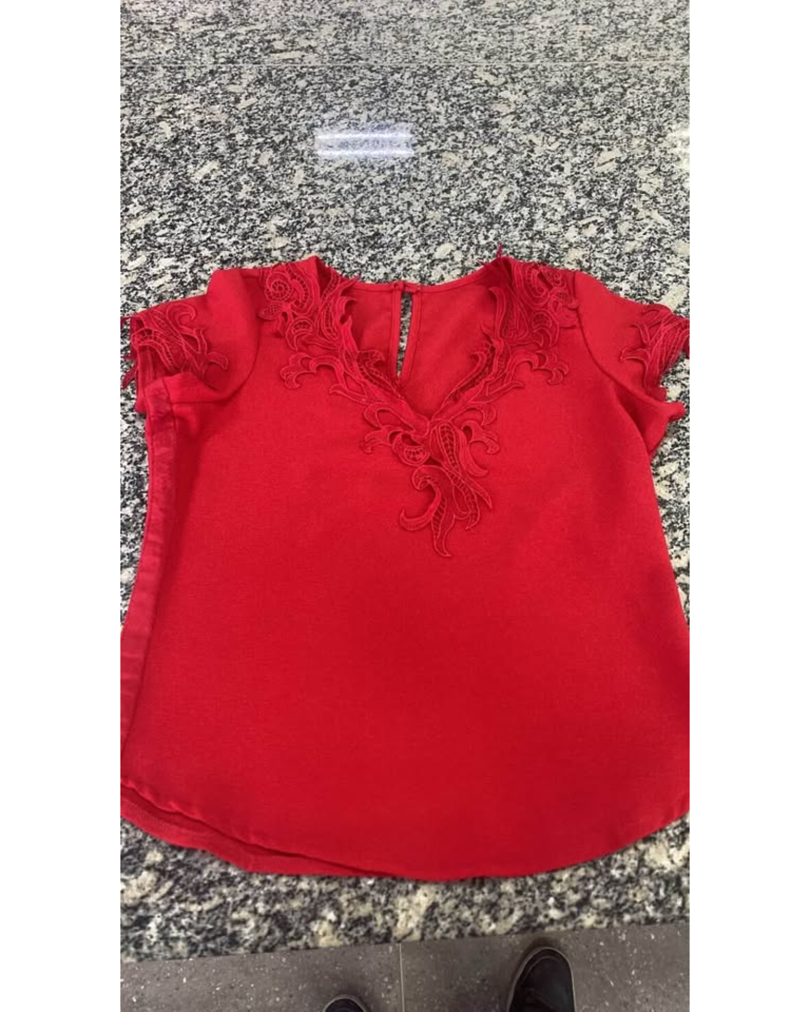blusa vermelha